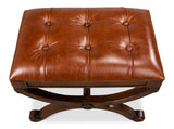 Empire Stool with Leather