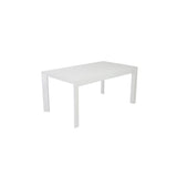Adara 63" Rectangle Dining Table in White Lacquer