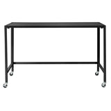 Christel 48" Folding Desk with Black Top and Frame