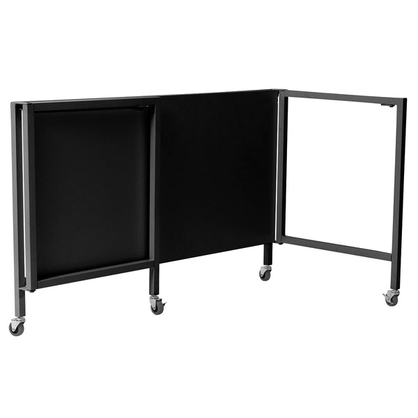 Christel 48" Folding Desk with Black Top and Frame