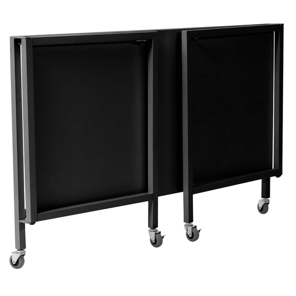 Christel 48" Folding Desk with Black Top and Frame