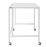 Christel 48" Folding Desk with White Top and Frame