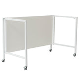 Christel 48" Folding Desk with White Top and Frame