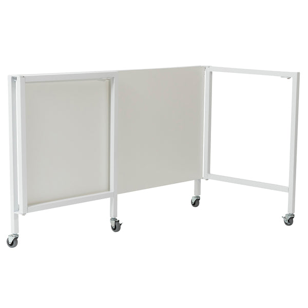 Christel 48" Folding Desk with White Top and Frame