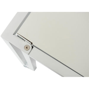 Christel 48" Folding Desk with White Top and Frame