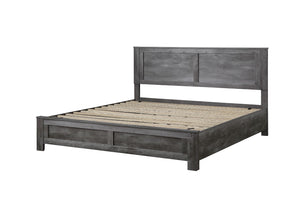 Vidalia Rustic Bed Rustic Gray Oak (Grey) 27320Q-ACME