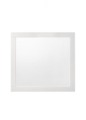 Chelsie Contemporary Mirror White  27394-ACME