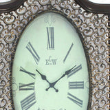Bronze Finish Wooden Vintage Wall Clock