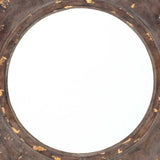 23.5 x 27 x 3.5 Bronze Vintage Round Hexagon Frame - Cosmetic Mirror