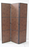 1 x 63 x 84 Brown Wood Glass Screen