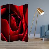 1 x 48 x 72 Multi Color Wood Canvas Rose Screen