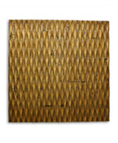 1 x 24 x 24 Gold Metallic Ridge - Wall Art