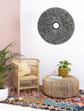 HomeRoots 30 Contemporary Grey Round Rib Wall Art 274913-HOMEROOTS 274913