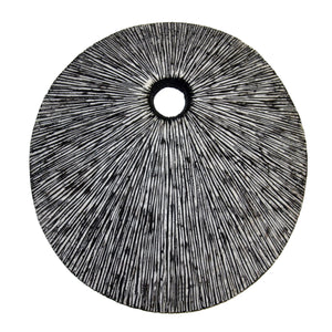 HomeRoots 20" Contemporary Grey Round Wall Art 274915-HOMEROOTS 274915