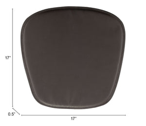 Zuo Modern Wire 100% Polyurethane, Foam Modern Commercial Grade Cushions Espresso 100% Polyurethane, Foam