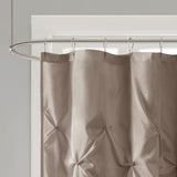 Laurel Transitional Faux Silk Shower Curtain