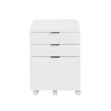 Gilbert 3 Drawer File Cabinet in White