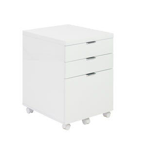 Gilbert 3 Drawer File Cabinet in White