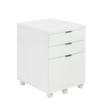 Gilbert 3 Drawer File Cabinet in White