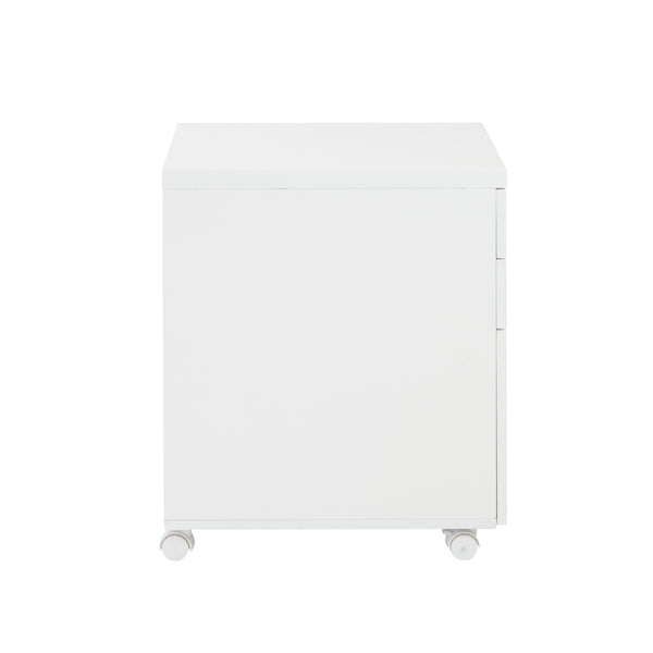Gilbert 3 Drawer File Cabinet in White
