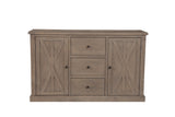 Alpine Furniture Arlo Sideboard 4202-06 Natural Solid Pine 60 x 18 x 36