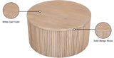 Oakhill Mango Wood Contemporary Natural Coffee Table - 32" W x 32" D x 16.5" H