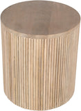 Oakhill Mango Wood Contemporary Natural End Table - 20" W x 20" D x 22" H