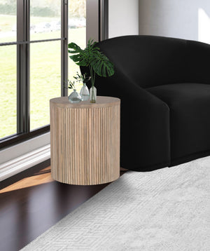 Oakhill Mango Wood Contemporary Natural End Table - 20" W x 20" D x 22" H
