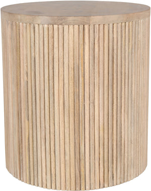 Oakhill Mango Wood Contemporary Natural End Table - 20" W x 20" D x 22" H