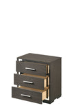 Escher Contemporary Nightstand with USB Port Grey 27653-ACME