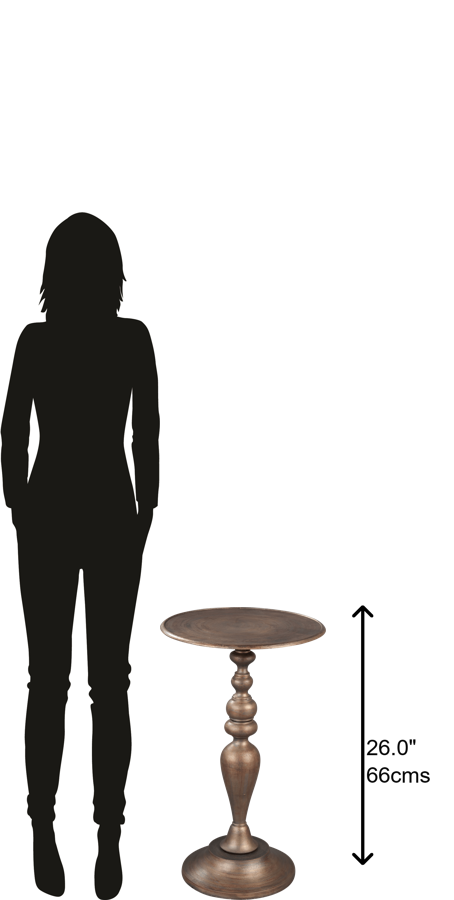 Hekman Furniture 27654 Antique Brass Side Table 27654