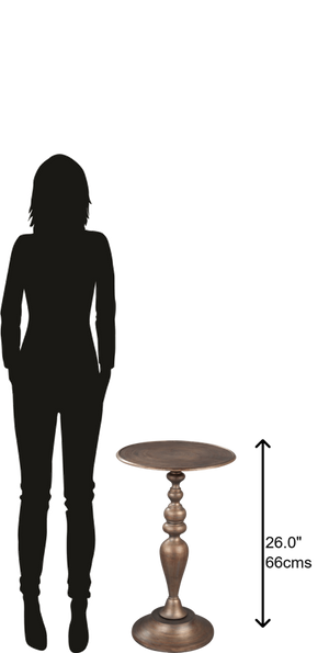 Hekman Furniture 27654 Antique Brass Side Table 27654