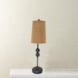 HomeRoots 8 X 7 X 29 Bronze Minimalist - Accent Table Lamp 277074-HOMEROOTS 277074