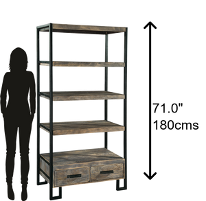 Hekman Furniture 27829 Double Drawer Open Shelving 27829