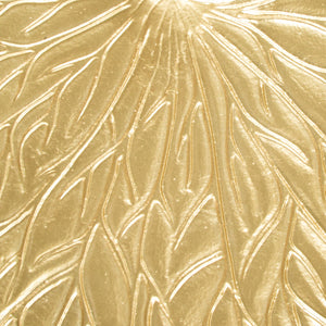 Zuo Modern Lily Aluminum Modern Commercial Grade Side Table Gold Aluminum