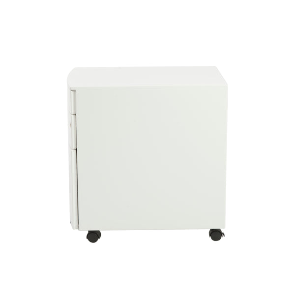 Floyd 3 Drawer File Cabinet in White