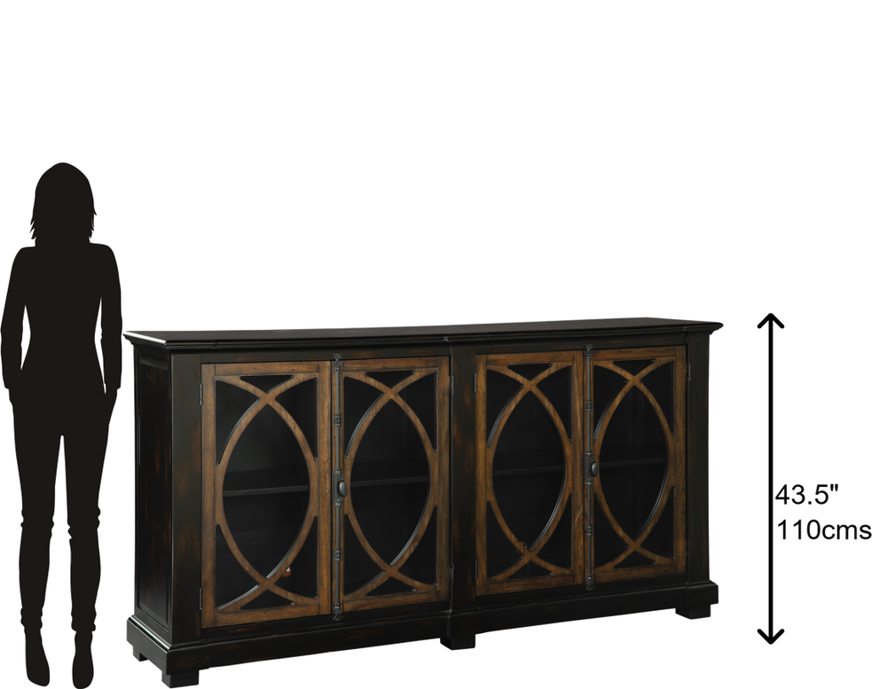 Hekman Furniture 28026 Circle Lattice Entertainment Center 28026