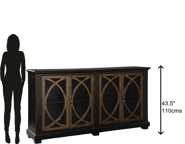 Hekman Furniture 28026 Circle Lattice Entertainment Center 28026