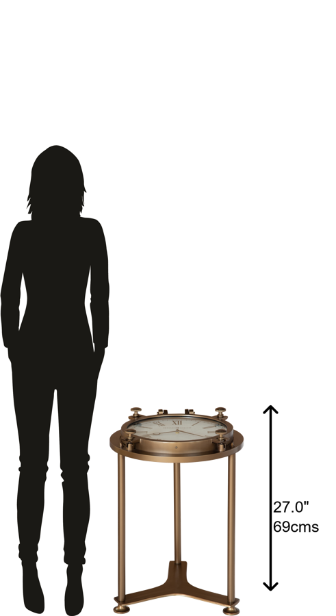 Hekman Furniture 28186 Porthole Clock Table 28186