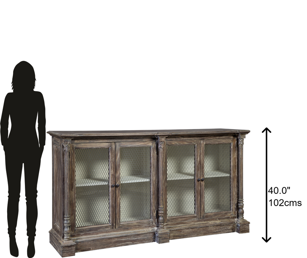 Hekman Furniture 28194 Buffet With Wire Doors 28194