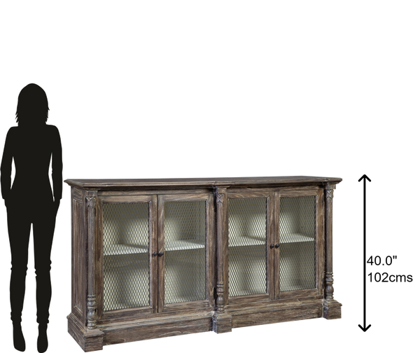 Hekman Furniture 28194 Buffet With Wire Doors 28194