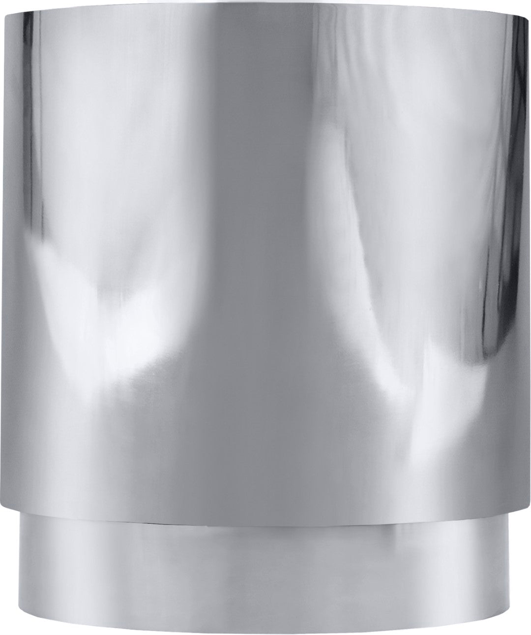 Jazzy Stainless Steel Drum End Table - Thumbnail 3