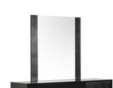 41' Black MDF and Glass Mirror