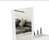 41' White MDF and Glass Mirror