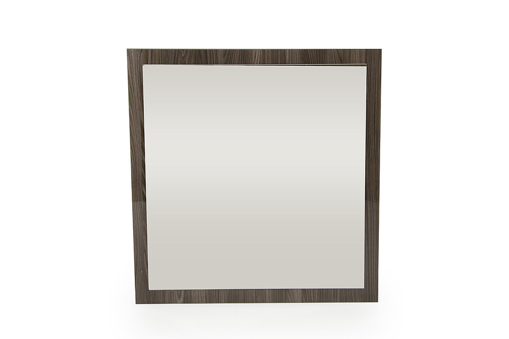 41' Grey MDF Glass and Veneer Mirror