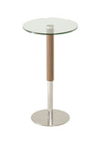 44' Veneer Glass and Steel Round Bar Table