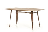 30' Steel and Wood Dining Table