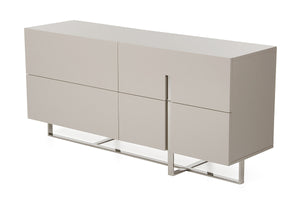Minimalist Light Gray 3 Drawer Dresser