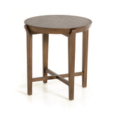 25' Walnut Wood and Veneer Side Table
