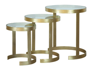 Hekman Furniture 28304 Brass Nest Of Tables 28304